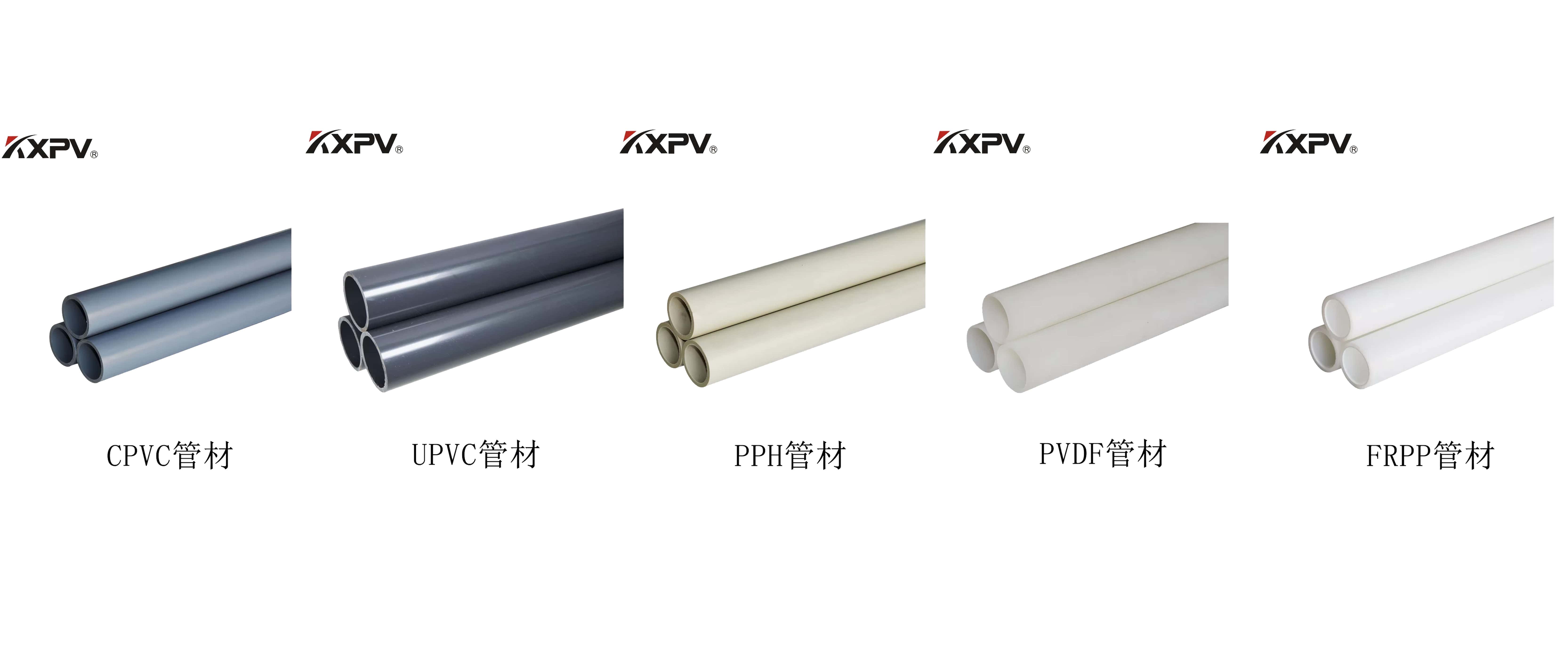 PVC、CPVC、UPVC、PP、FRP的區(qū)別及特點(diǎn)